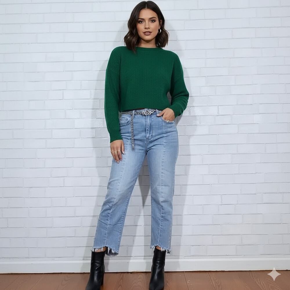 Habitual Chewed Hem Straight Leg Jeans